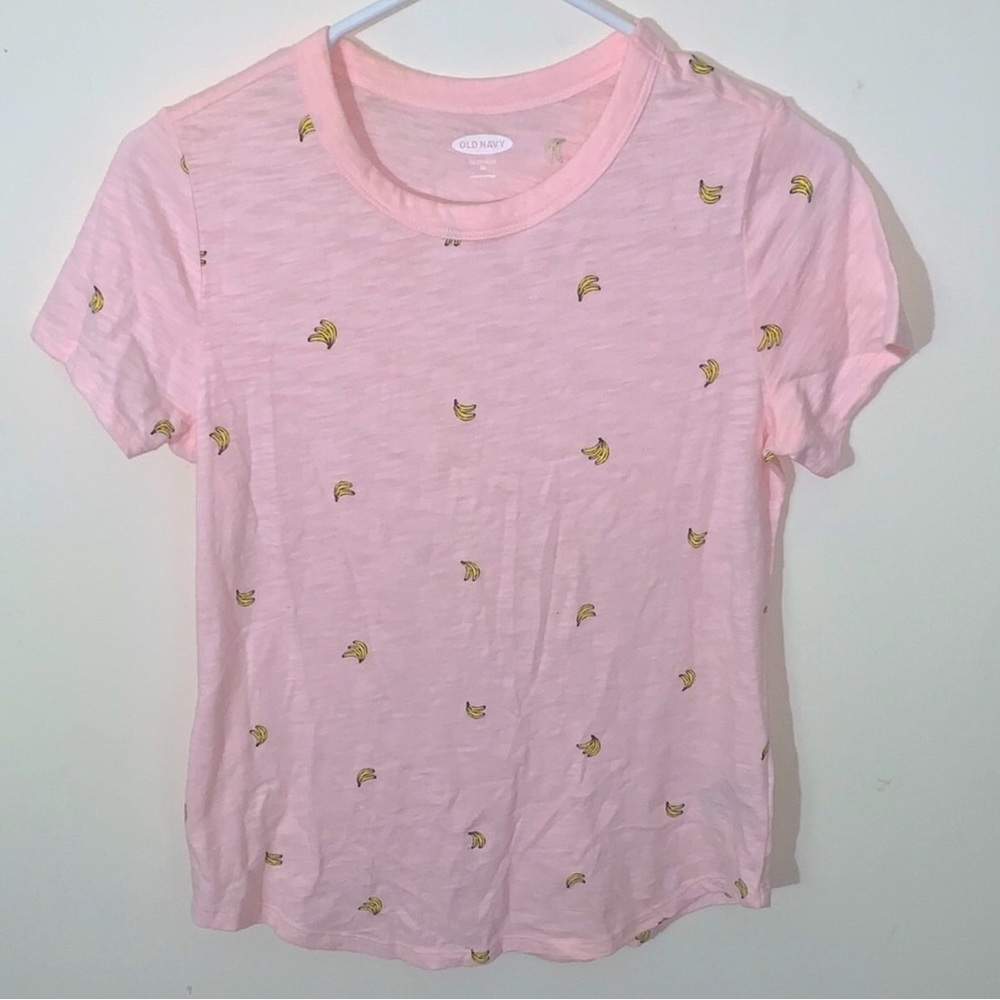 Old Navy Pink Banana-Print tee